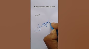 Sign your signature .. Hemant #signature #design #sign #art #youtubeshorts #viralshorts #superwrite