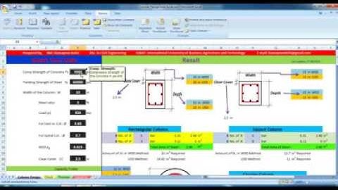 Column Design with Excel