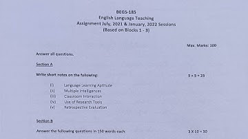 English Language Teaching - ( Begs-185) solved assignment