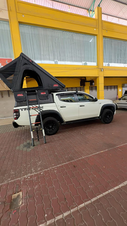 ⛺️ Nak layan cucu katanya 😎🚙⛺️ #mhzecoventure #rooftoptent #mitsubishitriton #fypshorts #camping
