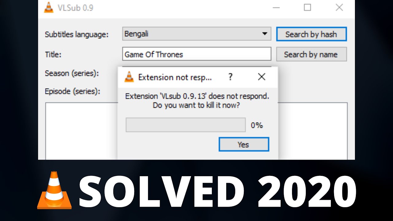 Extension Not Responding in VLC Player || Solved 🔥👌 || Direct Subtitle Download