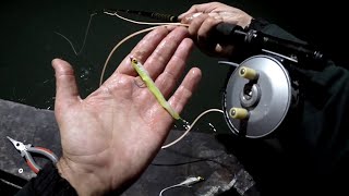 Night Pier Fishing - BLUEFISH * SHAD * SEA BASS - YoYo \& UV Fly