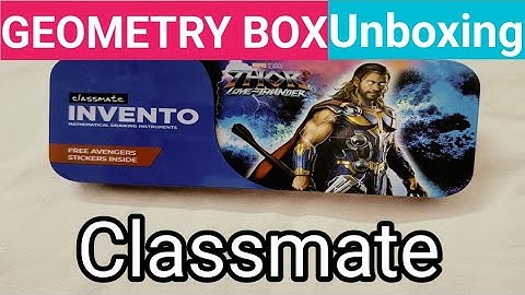 Unboxing the geometry box with me// classmate INVENTO mathematical drawing instruments#mathematic