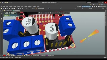 Altium Designer PCB Layout 3D visualizer (L298N Motor Driver Redesigned)