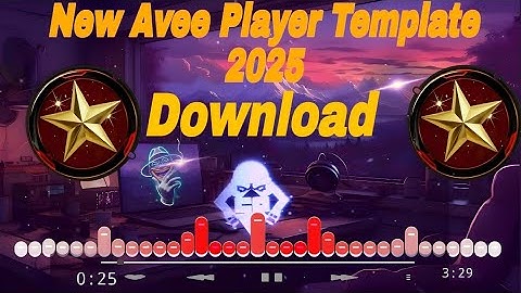 New Avee Player Template 2025 | Trap Nation Style | Music Visualizer & Audio Spectrum