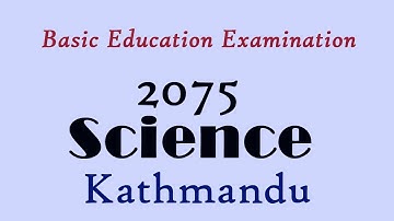 BEE | BLE | Science | 2075 | Kathmandu