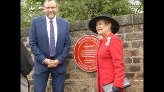Railway Plaque Being Unveiled At Heighington Station & Locomotion One Pub 27917