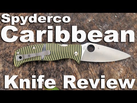 Spyderco Caribbean Rust Free Pocket Knife Review.  OMG A PARA MILITARY 2 KILLA?