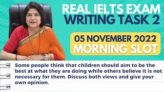 5 November 2022 | Writing Task 2 Essay | Academic | Morning Slot | IELTS Exam Review | India