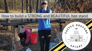 Part 1: How to build a stone and steel bee hive stand