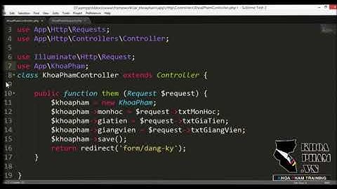 39 Bài 38  Tìm Hiểu Về Form Request Trong Laravel 5 x Phần 5   Lập Trình Laravel Khoa Phạm