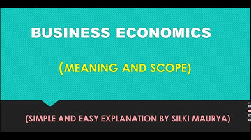 Business Economics l part-1 l Meaning,objective, applications, features& scope l Bcom/Mcom/ugc net