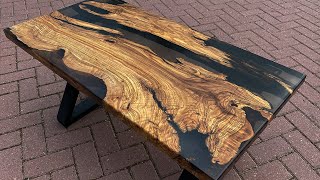 Epoxy & Olive Wood Coffee Table - How To Woodwork