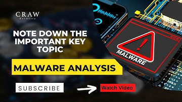 Note Down The Important Key Topic | Read strings | Malware Analysis tutorial | Craw Security