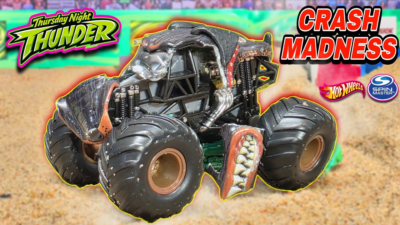 TOTAL CHAOS! Monster Jam Diecast Monster Truck Racing! Thunder