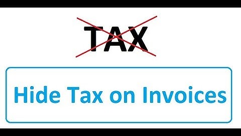 Odoo Hide tax on Invoices