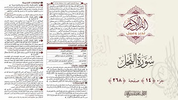 القرآن تدبر وعمل : صفحة 268 ، سورة النحل || د. ماهر ياسين الفحل