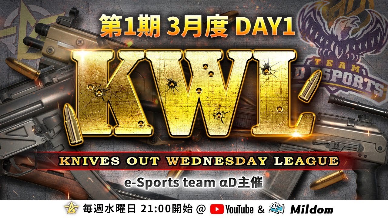 【荒野行動】第1期 KWL 本戦 3月度 DAY1 開幕