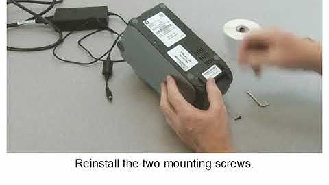 Zebra labelprinter ZD410 - Installeren label dispenser