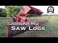 How I Source My Saw Logs as a Hobby Sawyer -  With  a Tractor, a Trailer and a Side by Side.