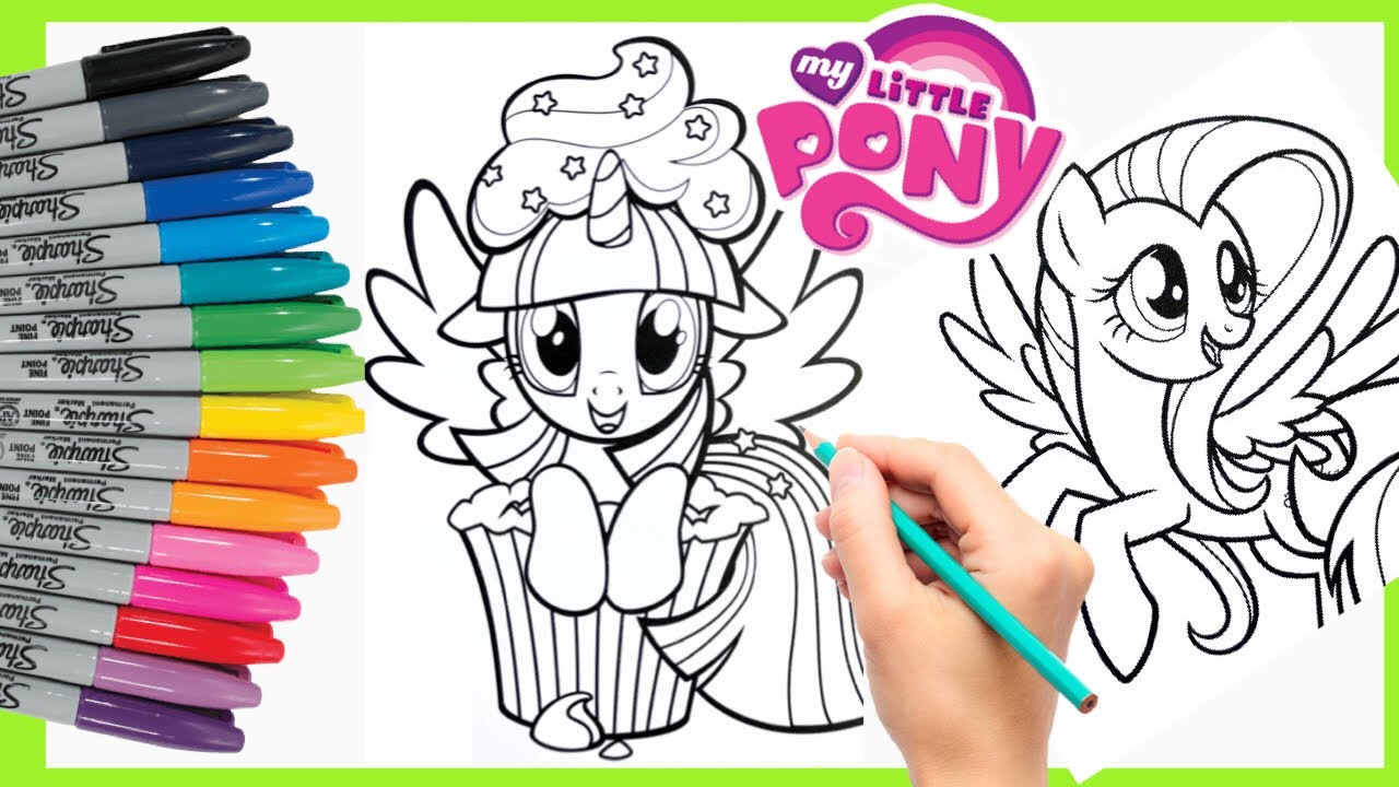 Kuda Poni Mewarnai My Little Pony Coloring Book Pages - YouTube