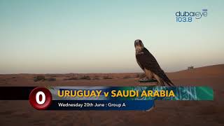2018 World Cup predicting falcon: Uruguay v Saudi Arabia