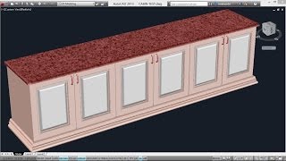 Creating A Counter Top | Autocad 3d Cabinets | Autocad 3d Wardrobe