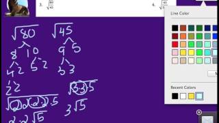 Unit 8 Notes 3  SImplifying Radicals with Division