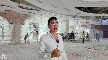 Không gian tiệc cưới đẳng cấp tại trung tâm tiệc cưới CTM Palace, mọi thứ được hoàn thiện gấp rút.