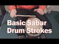 How to play 4 basic sabar drum strokes