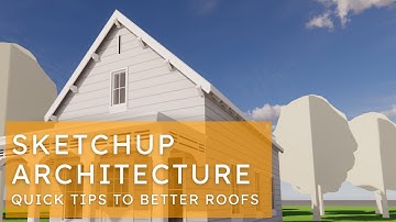 Quick Ways To Make Architectural Roofs, Brackets and Rafters in SketchUp