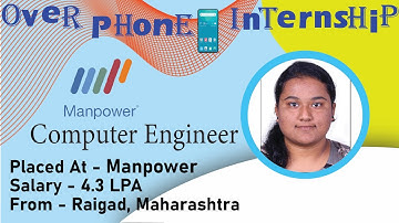Congrats, Deepti | COMPUTERS ENGINEER | 4.3 LPA | Got Selected as Associate IT Engineer in Manpower