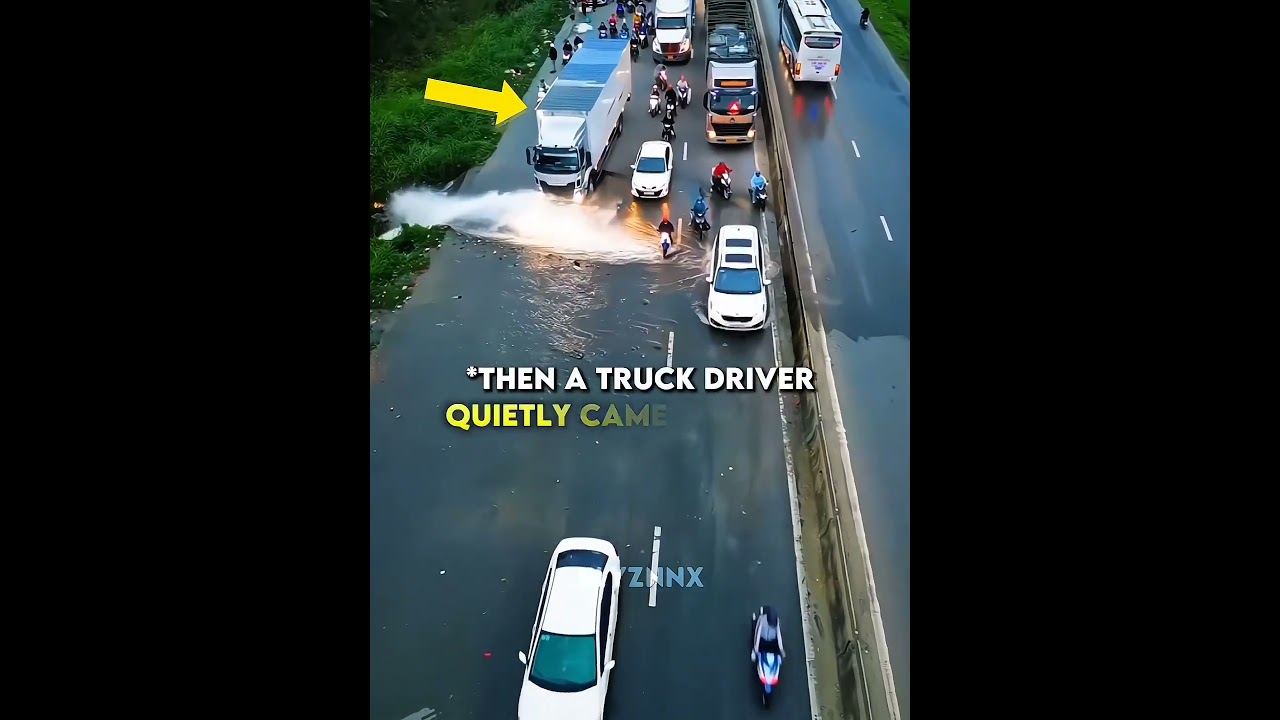 A Truck Driver Helped Everyone On The Road ❤️