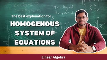 Homogenous Equations | Linear Algebra | Engineering Mathematics | GATE (All branches)