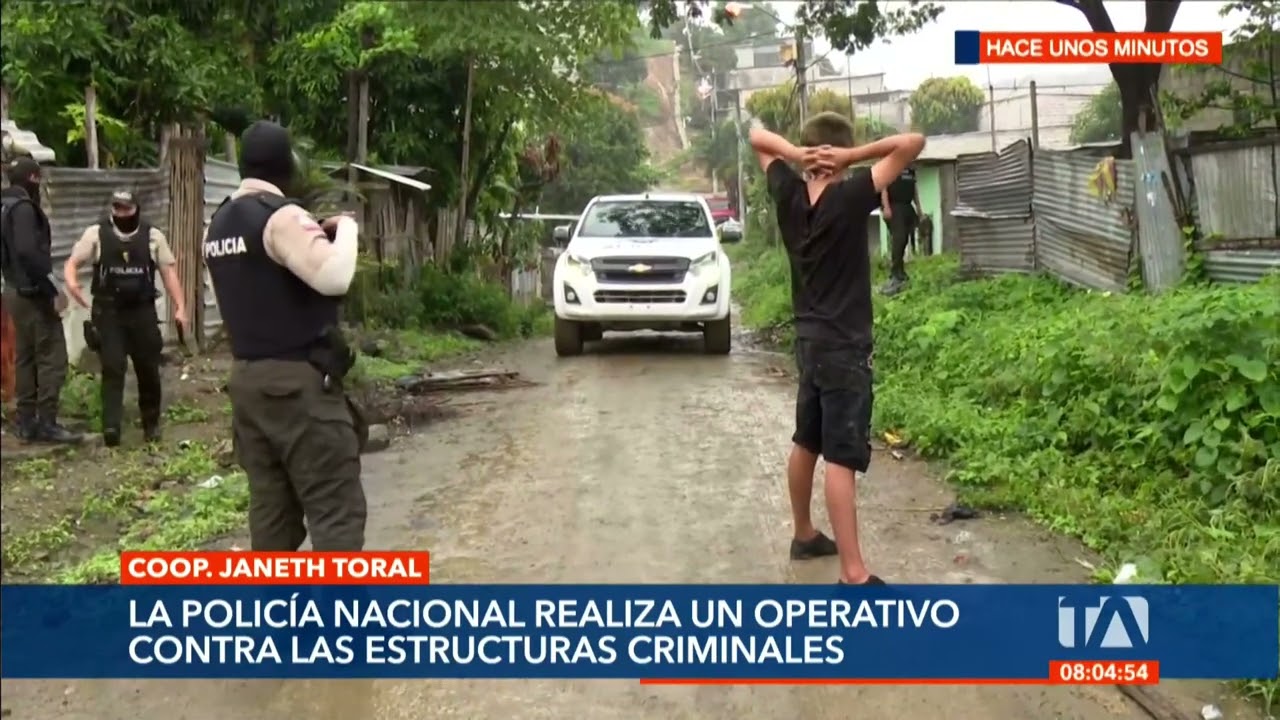 La Policía despliega un operativo en la Cooperativa Janeth Toral en Guayaquil