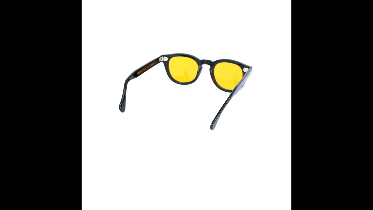 TBD EYEWEAR DONEGAL サングラス ブラック アーカイブ TBD Eyewear Donegal Black Frame Orange Lenses Sunglasses - The