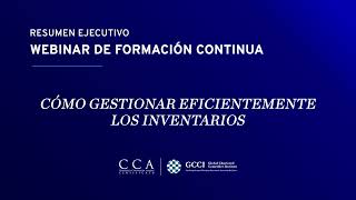 Webinar live | Cómo gestionar eficientemente los inventarios