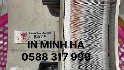 Cùng vào THAM QUAN xưởng in tem mác quần áo giá rẻ, in mác lụa, mác vải satanh tại IN MINH HÀ nào