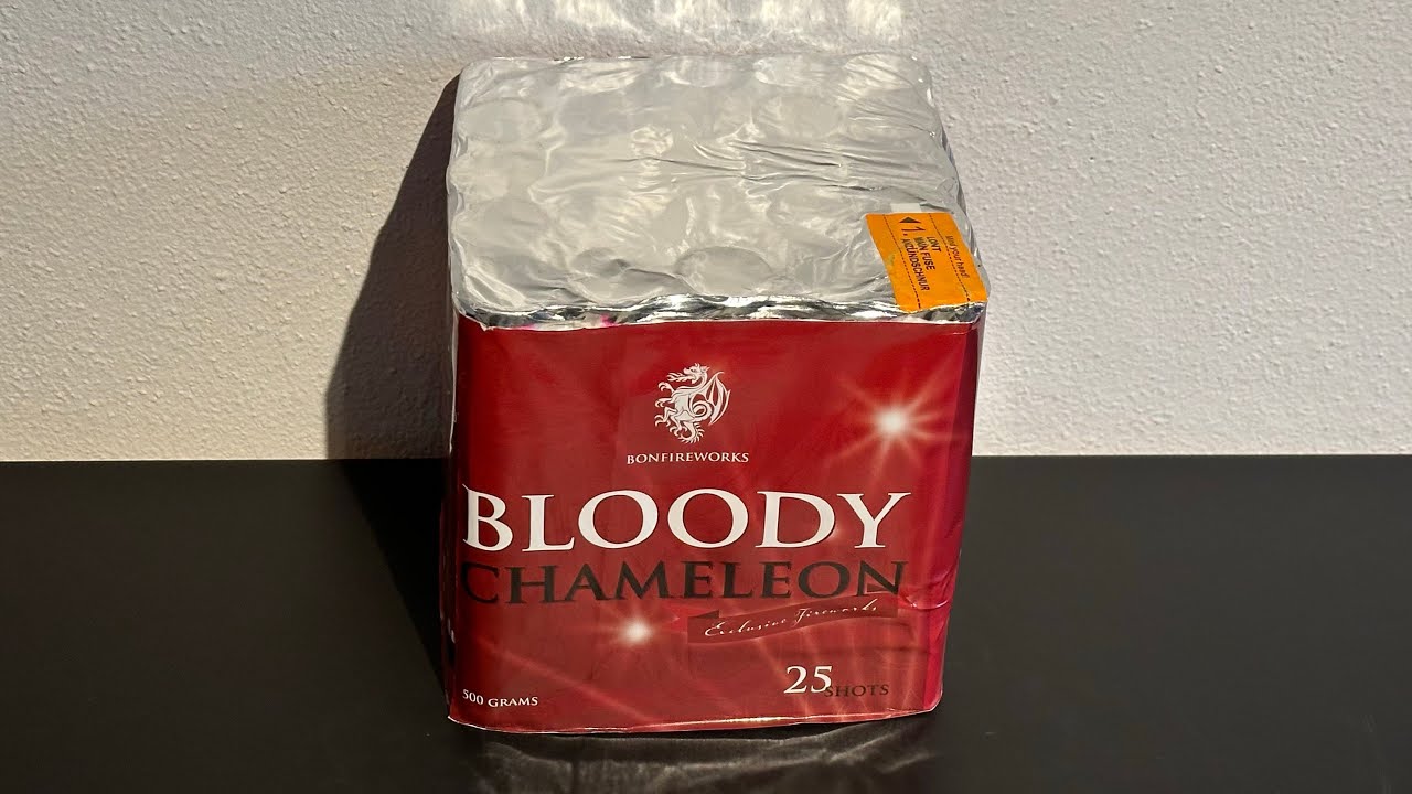 Bloody Chameleon : Bonfireworks : 25 Shots : 30mm : 500 Gram : Straatfilm