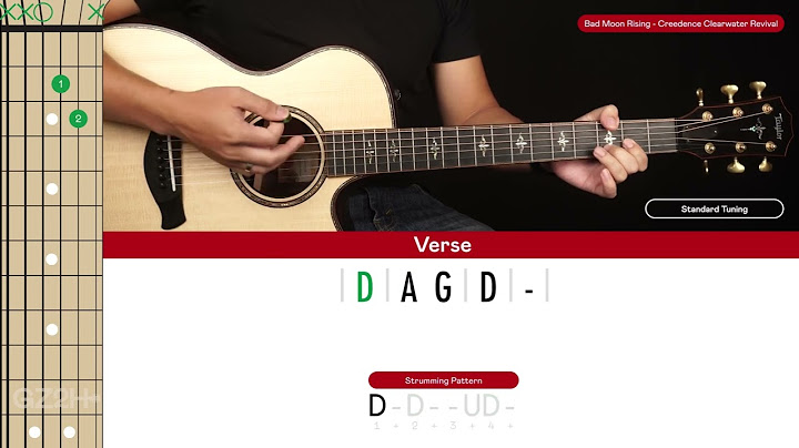 Bad Moon Rising Guitar version - Guitar performance video thumbnail