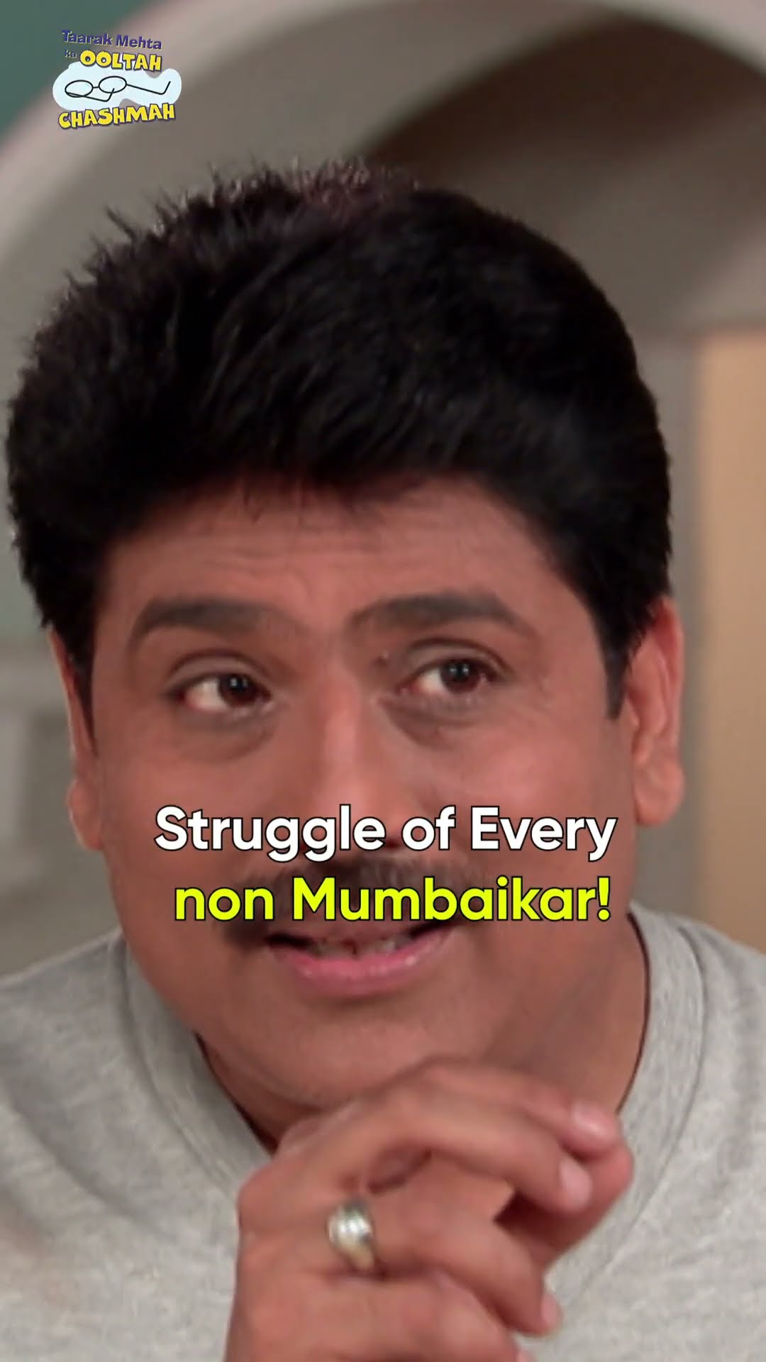 Struggle of every non mumbaikar friend!#tmkoc #comedy #relatable #shorts #comedyvideo #funny