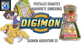 Digimon 1 (Digimon Adventure 01) Postales Gigantes Navarrete (2001) - Caja Sellada Unboxing
