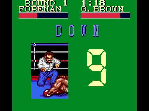 George Foreman's KO Boxing (Game Gear) full playthrough
