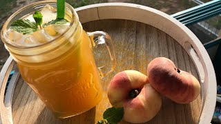 Peach & lemon ice tea آيس تي بالدراق والليمون  Pfirsich & Zitrone Eistee