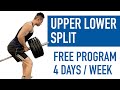 BEST UPPER LOWER SPLIT FOR BEGINNERS | FULL PROGRAM EXPLAINED (4 Days per Week / Low Volume)