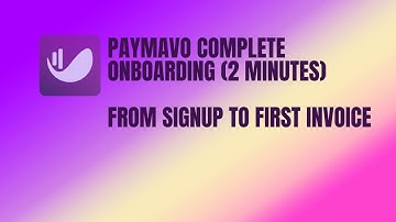 Paymavo Complete Onboarding (2 Minutes) - From Signup to First Invoice
