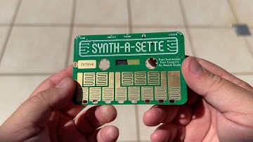 Synth-a-Sette: Create Your Own Banana Keyboard With This Cassette Sized Analog Synthesizer