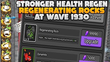 ARROW WAR Episode 22, Wave 1930 | Upgrading REGENERATING ROCKS for BETTER HEALTH REGEN
