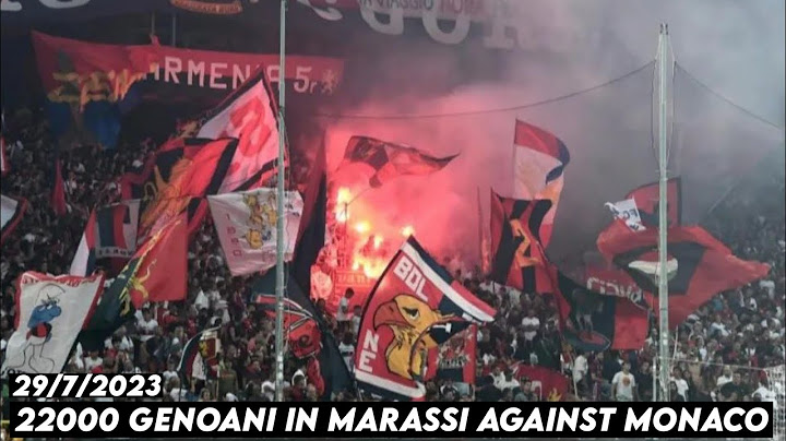 22000 GENOANI IN MARASSI AGAINST MONACO || Genoa vs AS Monaco 29/7/2023 Friendly match