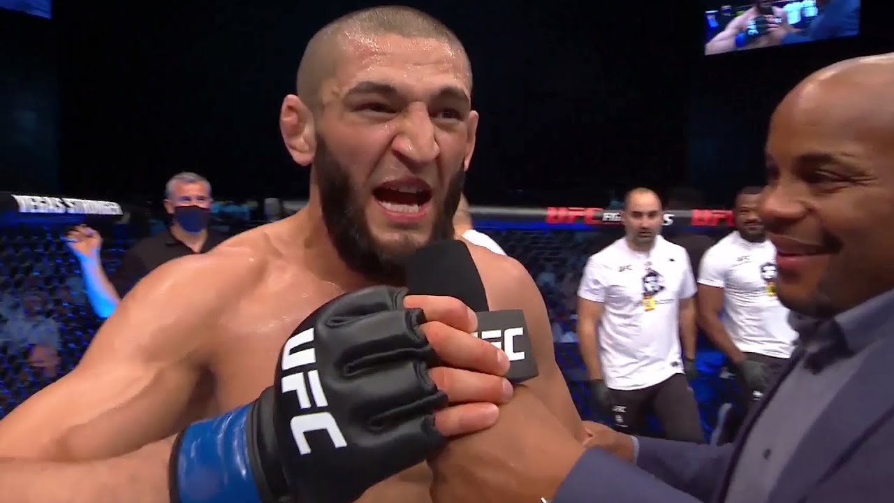 UFC 267 Khamzat Chimaev Octagon Interview